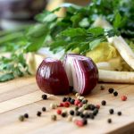 Prepping vegetables