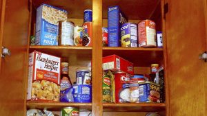 Processed foods in our pantry